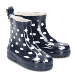 Playshoes halfhoge regenlaarzen Marine Witte Stip Maat