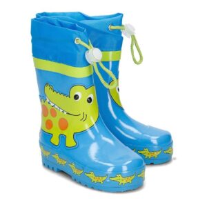 Playshoes regenlaarzen Blauw Krokodil Maat
