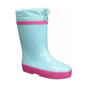 Playshoes regenlaarzen Turquoise Streep Roze Maat