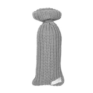Meyco kruikenzak gebreid herringbone grey Maat