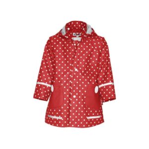 Playshoes regenjas stippen rood Maat
