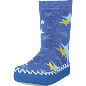 Playshoes soksloffen sterren blauw Maat