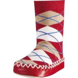 Playshoes soksloffen rood ruitje Maat