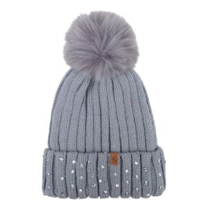 Baby Dutch wintermuts Glitter Grey Maat