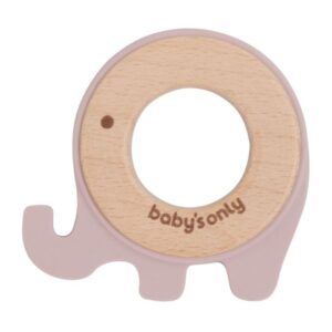 Baby’s Only bijtring olifant oud roze Maat