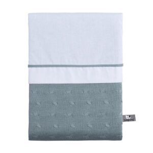 Baby’s Only dekbedovertrek ledikant Cable stonegreen Maat