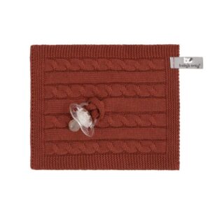 Baby’s Only speendoekje Cable Classic Brique Maat