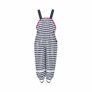 Playshoes regenbroek verstelbaar gestreept Marine Wit Maat