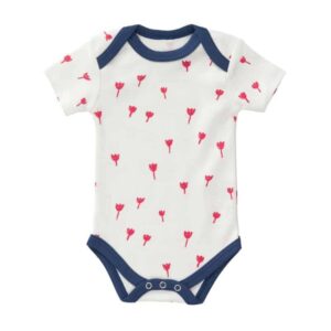 Fresk romper korte mouw Tulip red Maat