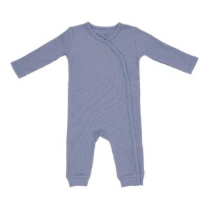 Little Dutch boxpakje met overslag Rib Blue Maat