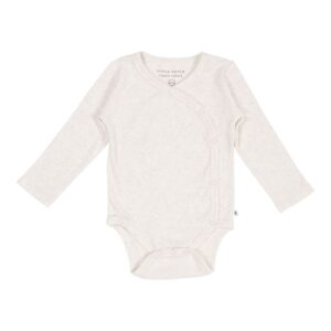 Little Dutch overslag romper lange mouw Rib Sand Maat