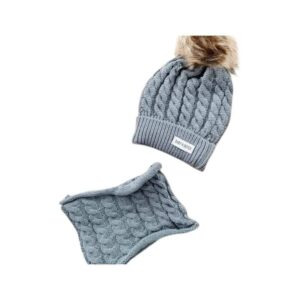 Baby Dutch muts en sjaal grijs Maat