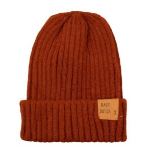 Baby Dutch beanie roest Maat
